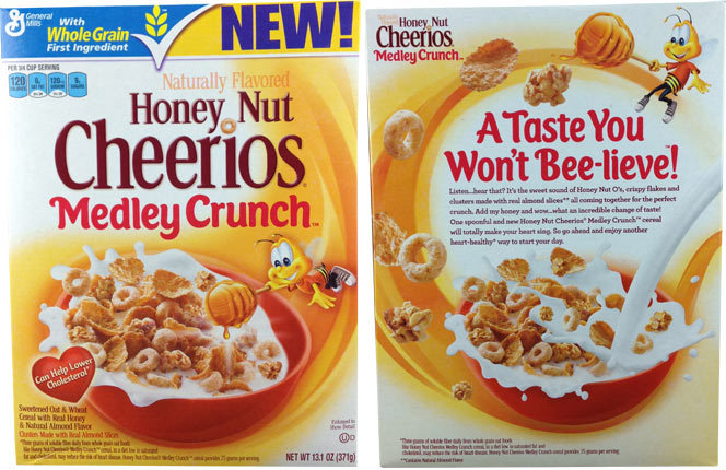 Honey Nut Cheerios Medley Crunch Cereal Box