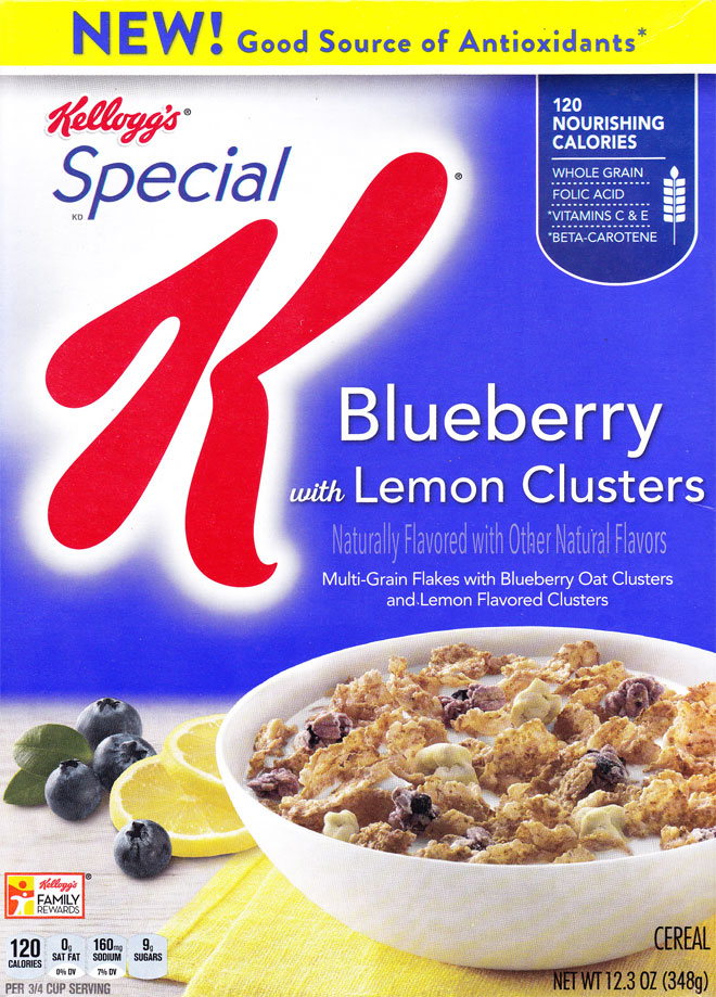 Special K Blueberry With Lemon Clusters Cereal