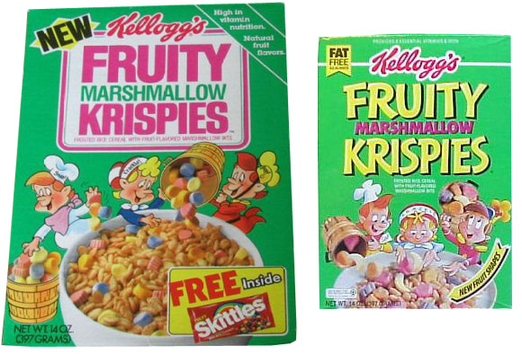 Fruity Marshmallow Krispies: Two Boxes Of Fruity Marshmallow Krispies
